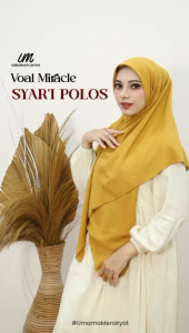 Paket Usaha 10pcs Random Umama Voal Miracle Syari LC Kerudung Segiempat Polos Pouch Pasar Sale87