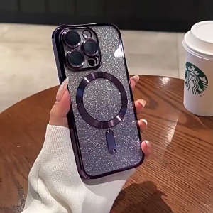 Siamcase.BKK เคสแม่เหล็กกากเพชรไล่สีสุดหรูหรา Magnetic Case For iPhone 16 Promax 15 Pro 14 Plus 13 12 11 เคสไอโฟน เคสกันกระแทก