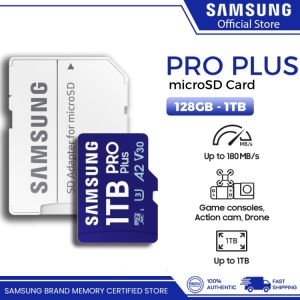 Samsung Pro Plus MicroSD Card/ 128GB / 256GB/512GB/1TB/2TB Class 10 V30 with Adapter MicroSDXC  With Adapter Memory Card