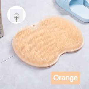 Silicone Foot Exfoliant Scrubber Shower Bath Massage Pad Bath Spa Accessories Cushion Brush Wash Foot Mat Exfoliating Sponge