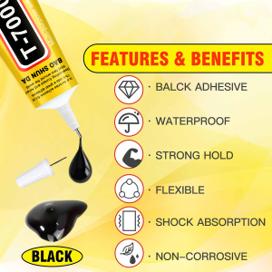 BAOSHUNDA 15/25/50/110ML T7000 Black Super Glue Cellphone Tablet Battery Cover LCD Frame Repair Adhesive T-7000 Strong Glue Tool