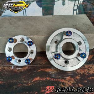 ADAPTOR CAKRAM DEPAN BELAKANG SUZUKI SATRIA FU SET BAUT DISC CAKRAM TITANIUM