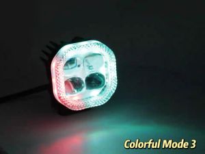 3inch 4Eyes LED Work Light RGB LED Driving Light Fog Light 12V 24V Motorcycle Headlights