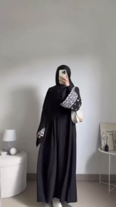 COD Madeena Luxury Abaya Ceruty Bordir Gamis Dewasa Terbaru Viral Dress Wanita Kondangan Kekinian