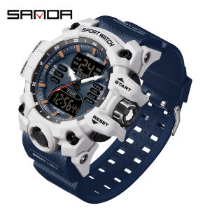 Sanda | SANDA LED Digital Men Watch G Style Military Sports Electronic Double Display Date waterproof Quartz Watch Relogio Masculino