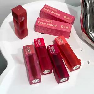 5 สีกำมะหยี่ด้านด้านหมอกปากเคลือบปากโคลนไม่ง่ายติดปาร์ตี้นักเรียนลิปสติก