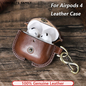 Da thật Tai nghe trường hợp phù hợp cho AirPods 4 handmade Tai nghe vỏ bảo vệ bluetooth sạc không dây hộp bảo vệ trường hợp