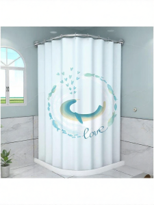  YYBAIO | Adjustable U-Shaped Bath Curtain Rod