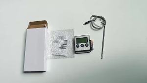 Digital Grill Thermometer with Timer High Precision Food Thermometer for Kitchen BBQ & Roasting