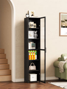 ตู้หนังสือแบบตั้งพื้นหลายชั้น ตู้เก็บของแบบเรียบง่ายสำหรับใช้ในบ้าน ตู้หนังสือขนาดเล็ก ตู้หนังสือติดผนัง ตู้เก็บของในห้องนั่งเล่น