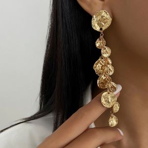 Ingemark 2025 Vintage Exquisite Tassels Drop Earring for Women Fashion Metal Geometric Pendant Earrings Jewelry Gifts