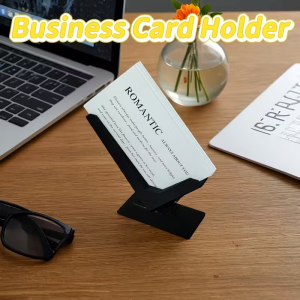 Business card holder for purchasing products minimalist design desk organizer modern desktop storage solution perfect gift