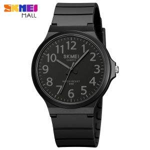 SKMEI นาฬิกาควอทซ์ผู้ชายแฟชั่นนาฬิกาข้อมือผู้หญิงแท้เรียบง่ายกันน้ำ50เมตร2108