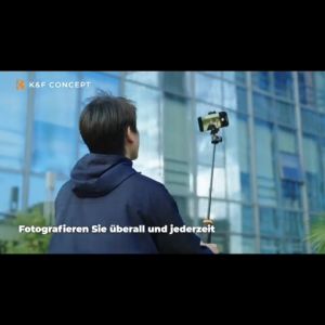 K&F MS04 Selfie tripod 160cm max height for phone camera and action camera