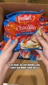 Cháo yến dinh dưỡng hải sản rong biển sấy thăng hoa bổ sung vitamin B không bột ngọt 1 gói x 50g - Yến Việt