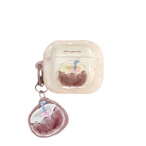 Eyekey Ins Style Silicone Protective Case for Airpods pro 3rd Gen Wireless Bluetooth Earphones Simple Splatter Ink Butterfly Knot Coconut