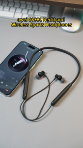 Awei G83BL คอหูฟังบลูทู ธ 5.4 หูฟังไร้สายแขวนบนคอหูฟังกีฬาพร้อมไมโครแบตเตอรี่ยาวออกแบบแม่เหล็ก HD โทรสเตอริโอเบสสำหรับการวิ่งกลางแจ้ง เข้ากันได้ IOS Andriod