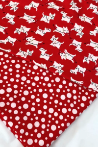 Per50cm Kain Flanel Motif Karakter dan Polka Lembut Ringan dan Nyaman Dipakai Lebar 150 cm