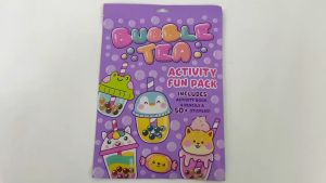 Bubble Tea Activity Fun Pack With Colour Pencils & 50+ Stickers