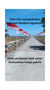 20PCS BENDERA KATUN MERAH PUTIH 90X60 Grosir Murah Bisa COD
