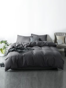 ผ้าฝ้ายชุดเครื่องนอนขนาดเต็มแห่กันสามชิ้นผ้านวมสี่ชิ้นแบนแผ่นผ้านวม 18m2 เครื่องนอนอุปกรณ์เสริม