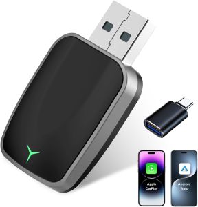 2025 2in1 Wireless Carplay&Android Auto Box Wired to Wireless Dongle Automatic Connect Adapter Bluetooth Plug&Play Mini Box