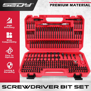 SEDY 232-Piece Ultimate Screwdriver Bit Set Cr-V Impact Driver Bit Set Includes Security BitsNut Driver Ratchet Wrench