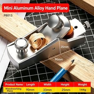 Mini Woodworking Hand Planer Aluminum Alloy Block Plane European Style Flat Bottom Edge Trimming Carpenter DIY Tool