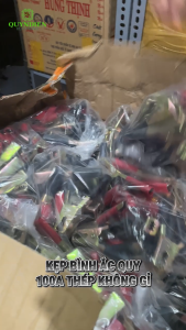 Kẹp ắc quy Acquy 100A Thép Không rỉ (Đỏ + Đen) 93mm Lò Xo Cực Kì Khỏe. - LinhKien HD