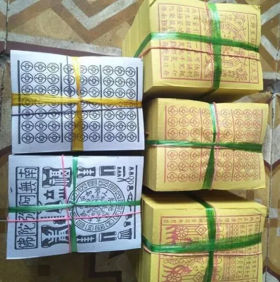 Combo tiền vàng bạc mã 5 xấp 5 loại(400 tờ)