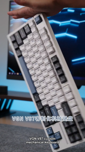 ✅【SG】VGN V87 Mechanical Keyboard | 87-Key TKL Tri-Mode Bluetooth 2.4G USB-C | Hot-Swappable RGB Gasket Gaming Keyboard for PC Laptop Mac Office