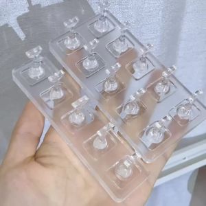 5/10Pcs Non-Magnetic False Nail Tips Display Stand Transparent Acrylic Nails Art Showing Shelf Manicure Practice DIY Salon Tools
