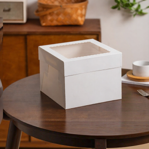 Transparent Window Cake Box with Base