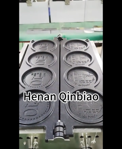 เครื่องขนม10วอน เตาขนมเหรียญ10 สไตล์เกาหลี เครื่องทำวาฟเฟิลเหรียญ ใช้แก๊ส  เครื่องทำวาฟเฟิล ขนมปังชีสกลมเกาหลี