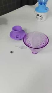 Coffee Accessories for V-Shaped Filter Cup V01 and V02 Silicone Material Hand-Brewed Coffee Drip Filter Witch Complete Set Tools