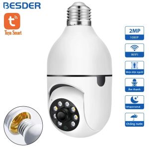 Camera Giám Sát Wifi BESDER 1080P E27 Tầm Nhìn Ban Đêm Màu Sắc AI Tự Động Theo Dõi Camera An Ninh Trong Nhà Dạng Bóng Đèn Với Điều Khiển Bằng Ứng Dụng Tuya