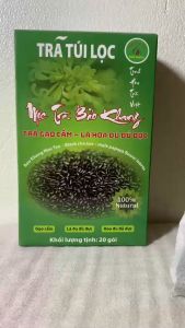 Trà gạo cẩm hoa đu đủ đực Bảo Khang (hộp 20 túi có dây nhúng) mát gan lão hóa ung thư tốt cho tiêu hóa thanh lọc cơ thể HN