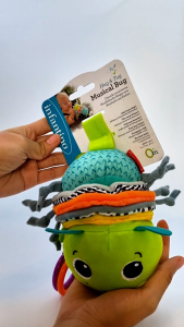 INFANTINO Hug & Tug Musical Bug (BPA-FREE) | Sensory Developmental Toy | Age Grade: 0 months+