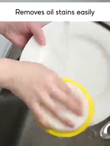 5Pcs Double Side Dishwashing Sponge Multipurpose Kitchen Scrub Sponge - Anti-Scratch Sponge & Heavy Scrub - Easy to Clean Dishware Dishwashing Sponge Pots & Pans