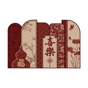 MIMARIJI | Entrance Red Anti-slip Durable Door Mat