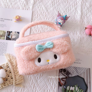 Cartoon Little Devil Large Capacity Cosmetic Bag Portable Handheld Makeup Box Storage Organizer for Beauty Essentials