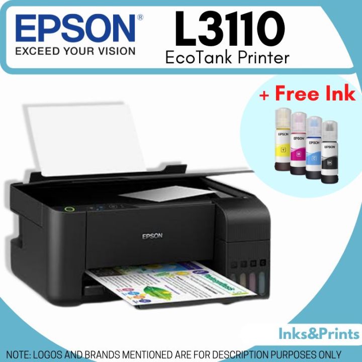 EPSON L3110 EcoTank Printer Scan Copy Print Lazada PH