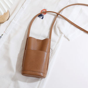 Mini Soft Surface Leather Bag Crossbody Womens Mobile Phone Bag Lightweight Spring Summer New Style Simple Leisure Walking Bag