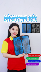Máy massage chân xung điện Nikio NK-106 có 12 chế độ 19 cường độ matxa