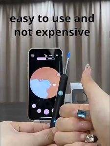 ช้อนเจาะหู ไม้แคะหูมีกล้อง 8000WHD ไฟLED แสง6ชนิด ไร้สาย เชื่อมต่อ Wi-Fi สำหรับทำความสะอาดหู พร้อมกล้อง ชุดทำความสะอาดหู 9 ชิ้น