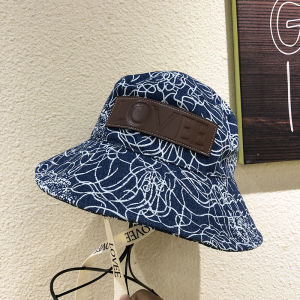 Korean Style Big Brim Fisherman Hat Casual Tie up Outdoor Mountain Climbing Hat Sun Protection Traveling Cap Trendy Small Face