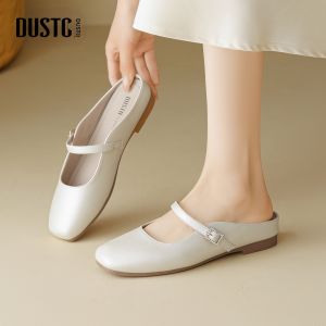 DUSTO | New Season Low-Heel Buckle Strap Mule Shoe
