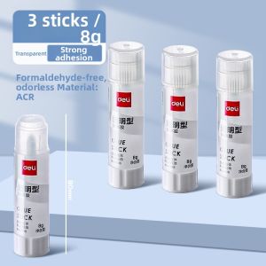 deli | High Adhesion Non-Formaldehyde Transparent Washable Strong Child Friendly School Start Suitable DIY Friendly Glue Sticks
