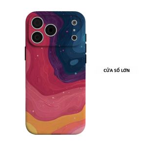 Ốp Điện Thoại Gradient Wave Fluid Cho iPhone - Ốp Mềm Chống Sốc Hai Lớp Chống Trầy Xước Chống Bụi Chống Trượt Cho Các Dòng Máy Từ 11 Đến Pro Max