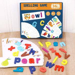 Kids childrens English Spelling Game With Puzzle A to Z Word Educational Toys (Ready Stock)